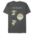 thumbnail image 1 of Men's Star Wars: The Mandalorian The Child Naps and Snacks  Graphic Tee Charcoal Heather 2X Large, 1 of 5