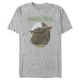 thumbnail image 1 of Men's Star Wars: The Mandalorian The Child Oval Frame Graphic Tee Athletic Heather X Large, 1 of 4