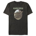thumbnail image 1 of Men's Star Wars: The Mandalorian The Child Oval Frame Graphic Tee Black 3X Large, 1 of 4