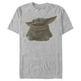 thumbnail image 1 of Men's Star Wars: The Mandalorian The Child Portrait  Graphic Tee Athletic Heather Small, 1 of 4