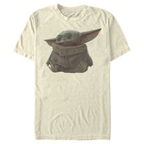Men's Star Wars: The Mandalorian The Child Portrait Graphic Tee Cream Medium
