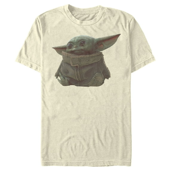Men's Star Wars: The Mandalorian The Child Portrait Graphic Tee Cream Medium