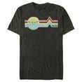 thumbnail image 1 of Men's Star Wars: The Mandalorian The Child Retro Stripes  Graphic Tee Black Large, 1 of 5