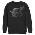 thumbnail image 1 of Men's Star Wars: The Mandalorian The Child Shadow  Sweatshirt Black Large, 1 of 3
