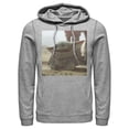 thumbnail image 1 of Men's Star Wars: The Mandalorian The Child Square Frame  Pull Over Hoodie Athletic Heather Small, 1 of 3