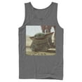 thumbnail image 1 of Men's Star Wars: The Mandalorian The Child Square Frame Tank Top Charcoal 2X Large, 1 of 3