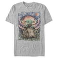 thumbnail image 1 of Men's Star Wars: The Mandalorian The Child Starry Night  Graphic Tee Athletic Heather Medium, 1 of 5