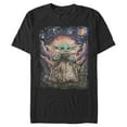 thumbnail image 1 of Men's Star Wars: The Mandalorian The Child Starry Night  Graphic Tee Black Small, 1 of 5