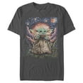 thumbnail image 1 of Men's Star Wars: The Mandalorian The Child Starry Night  Graphic Tee Charcoal X Large, 1 of 5