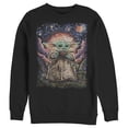 thumbnail image 1 of Men's Star Wars: The Mandalorian The Child Starry Night  Sweatshirt Black 3X Large, 1 of 4