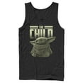 thumbnail image 1 of Men's Star Wars: The Mandalorian The Child Text  Tank Top Black 2X Large, 1 of 4