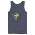 thumbnail image 1 of Men's Star Wars: The Mandalorian The Child Unknown Species Tank Top Navy Blue 2X Large, 1 of 3