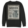thumbnail image 1 of Men's Star Wars: The Mandalorian The Child Wanted Unknown Species  Sweatshirt Black Medium, 1 of 3