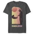 thumbnail image 1 of Men's Star Wars: The Mandalorian The Child and Bounty Hunter Connection Made  Graphic Tee Charcoal Medium, 1 of 5