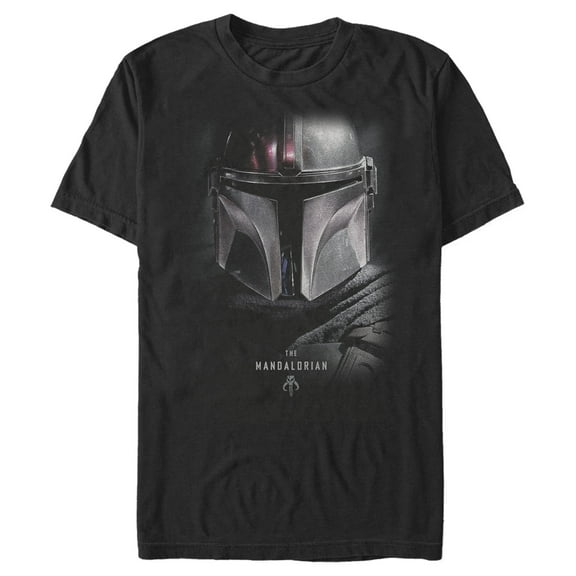 Men's Star Wars: The Mandalorian The Mandalorian Bounty Hunter Shadow Graphic Tee Black Large Tall