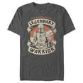 thumbnail image 1 of Men's Star Wars: The Mandalorian The Mandalorian Legendary Warrior Sunset Graphic Tee Charcoal Heather Medium, 1 of 5