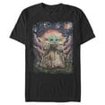 thumbnail image 1 of Men's Star Wars: The Mandalorian The Mandalorian The Child Starry Night Graphic Tee Black 3X Big Tall, 1 of 3