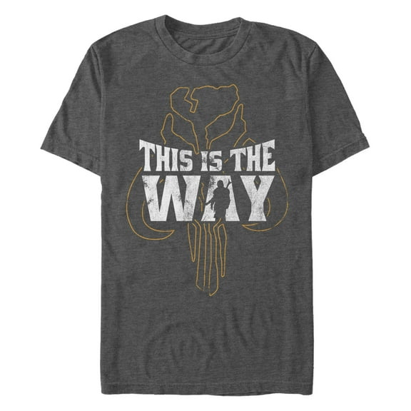 Men's Star Wars: The Mandalorian The Mandalorian The Way Silhouette  Graphic T-Shirt
