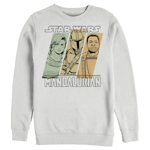 Men's Star Wars: The Mandalorian The Partnership Sweatshirt White Medium