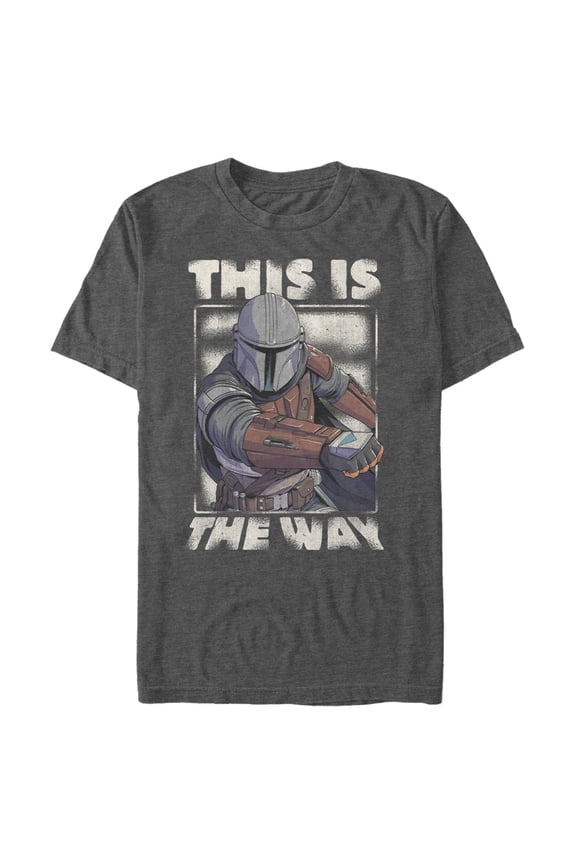 Men's Star Wars: The Mandalorian This is the Way  Graphic Tee Charcoal Heather 2X Large
