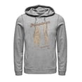 thumbnail image 1 of Men's Star Wars: The Mandalorian Toy Action Figure  Pull Over Hoodie Athletic Heather Large, 1 of 3