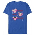 thumbnail image 1 of Men's Star Wars: The Mandalorian Valentine's Day Grogu Cutest in the Galaxy Graphic Tee Royal Blue 2X Large, 1 of 4