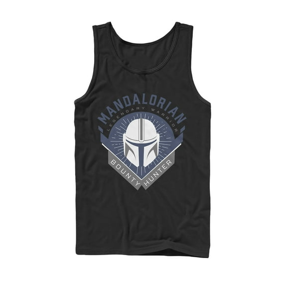Men's Star Wars: The Mandalorian Warrior Emblem  Tank Top Black Medium