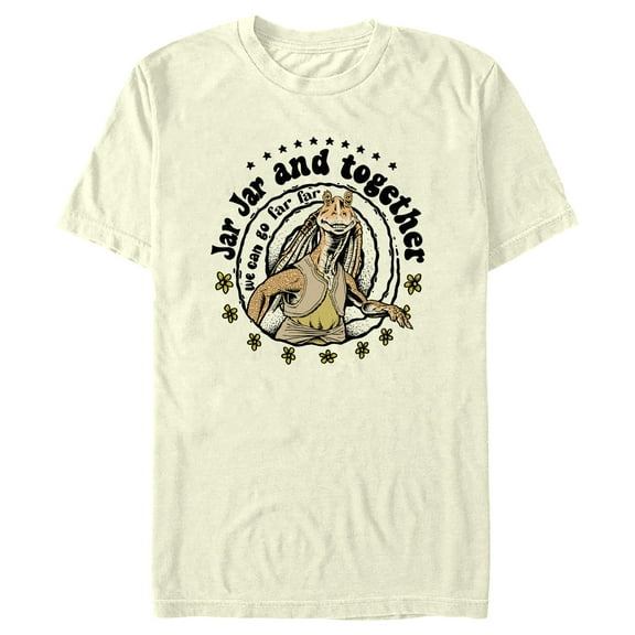 Men's Star Wars: The Phantom Menace We Can Go Far  Graphic Tee Beige Large