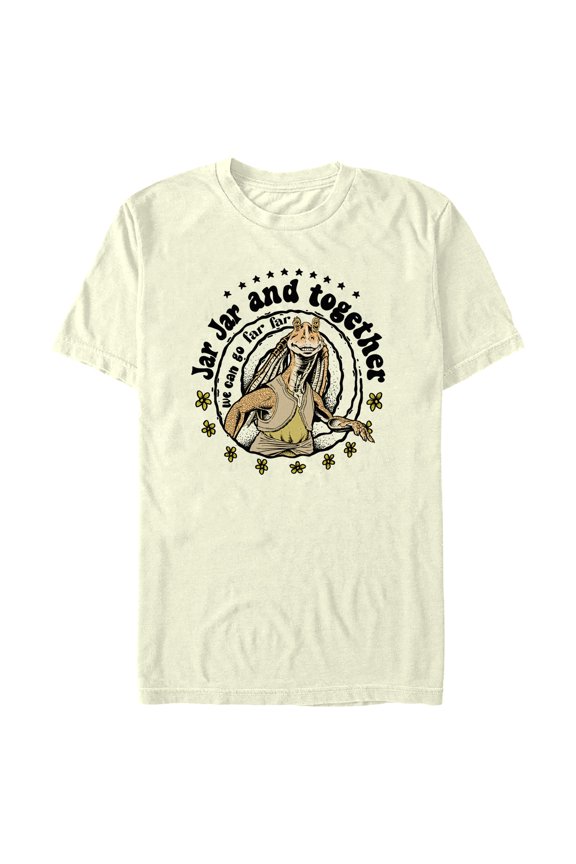 Men's Star Wars: The Phantom Menace We Can Go Far Graphic Tee Beige Medium