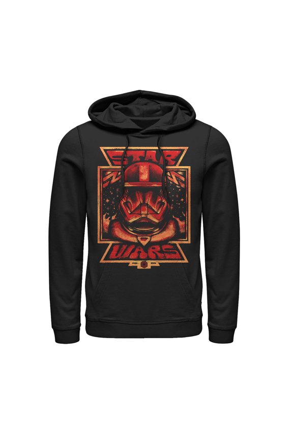 Men's Star Wars: The Rise of Skywalker Artistic Sith Trooper  Pull Over Hoodie Black Large