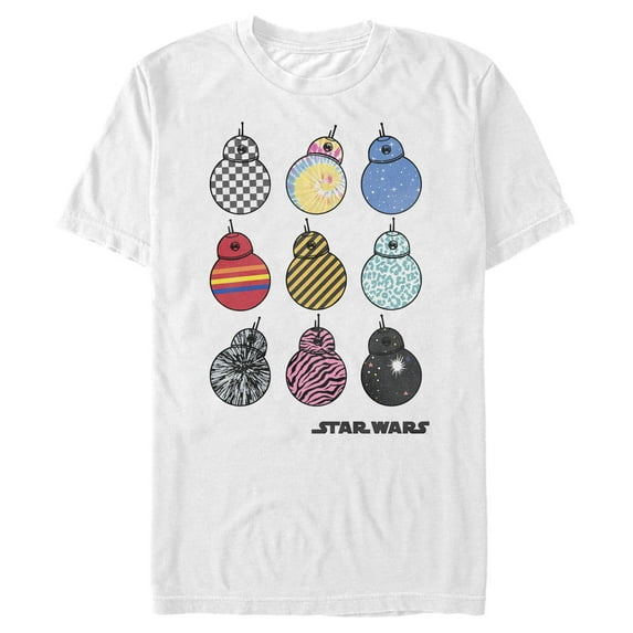 Men's Star Wars: The Rise of Skywalker BB-8 Fashion Graphic Tee White 3X Large
