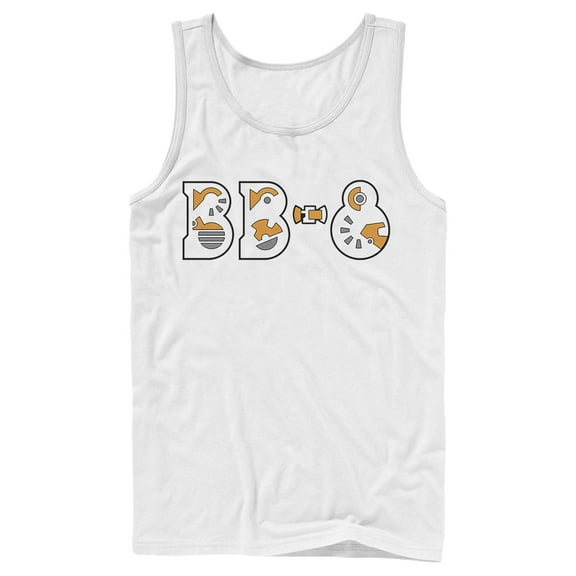 Men's Star Wars: The Rise of Skywalker BB-8 Gear  Tank Top White Large