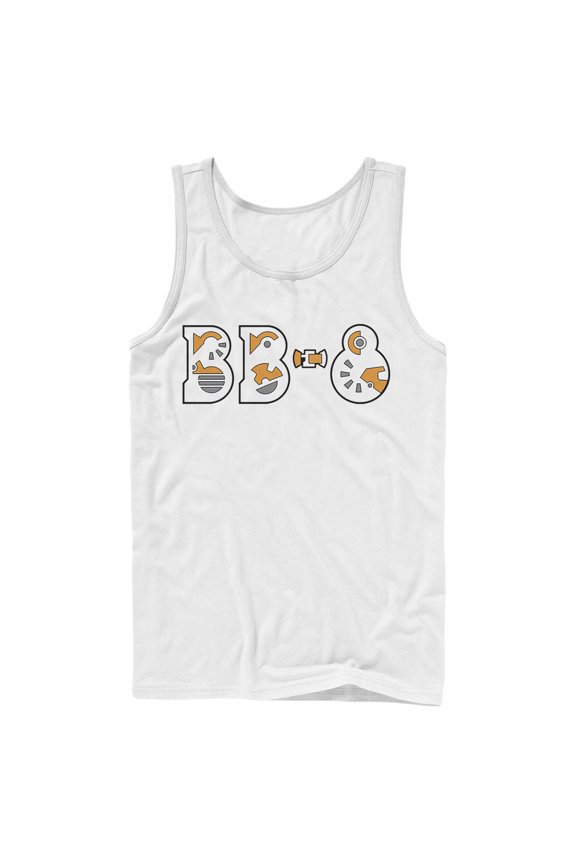Men's Star Wars: The Rise of Skywalker BB-8 Gear  Tank Top White Medium