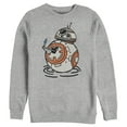 thumbnail image 1 of Men's Star Wars: The Rise of Skywalker BB-8 Lighter Sweatshirt Athletic Heather 3X Large, 1 of 3