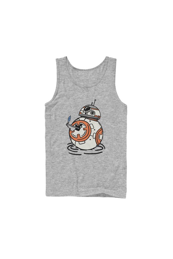Men's Star Wars: The Rise of Skywalker BB-8 Lighter Tank Top Athletic Heather X Large