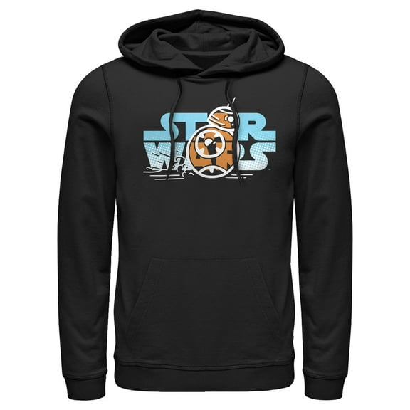 Men's Star Wars: The Rise of Skywalker BB-8 Speed Pull Over Hoodie Black Small