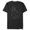 thumbnail image 1 of Men's Star Wars: The Rise of Skywalker BB-8 Starry Constellation  Graphic Tee Black Medium, 1 of 4