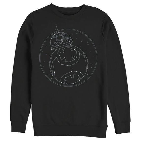 Men's Star Wars: The Rise of Skywalker BB-8 Starry Constellation Sweatshirt Black Large