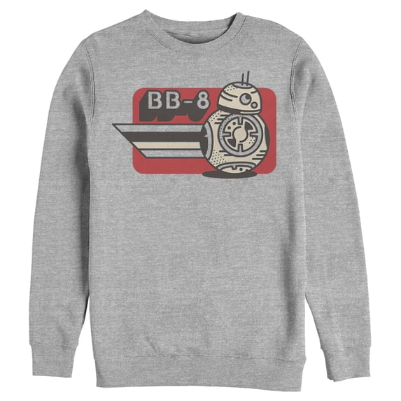 Men's Star Wars: The Rise of Skywalker BB-8 on the Run Sweatshirt Athletic Heather 2X Large