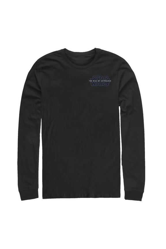 Men's Star Wars: The Rise of Skywalker Badge Logo Long Sleeve Shirt Black Medium