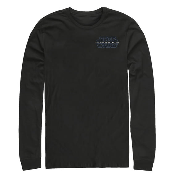 Men's Star Wars: The Rise of Skywalker Badge Logo  Long Sleeve Shirt Black X Large