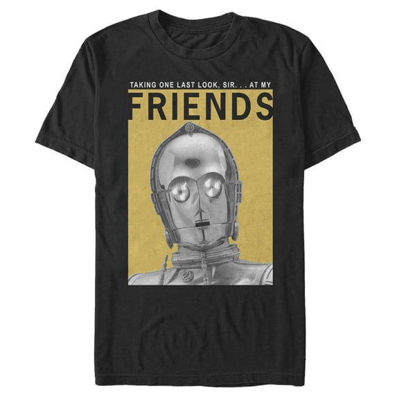 Men's Star Wars: The Rise of Skywalker C-3PO My Poster Graphic Tee Black Small