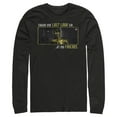 thumbnail image 1 of Men's Star Wars: The Rise of Skywalker C-3PO One Last Look Long Sleeve Shirt Black Medium, 1 of 3