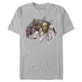 thumbnail image 1 of Men's Star Wars: The Rise of Skywalker Character Cartoon  Graphic Tee Silver 3X Large, 1 of 3