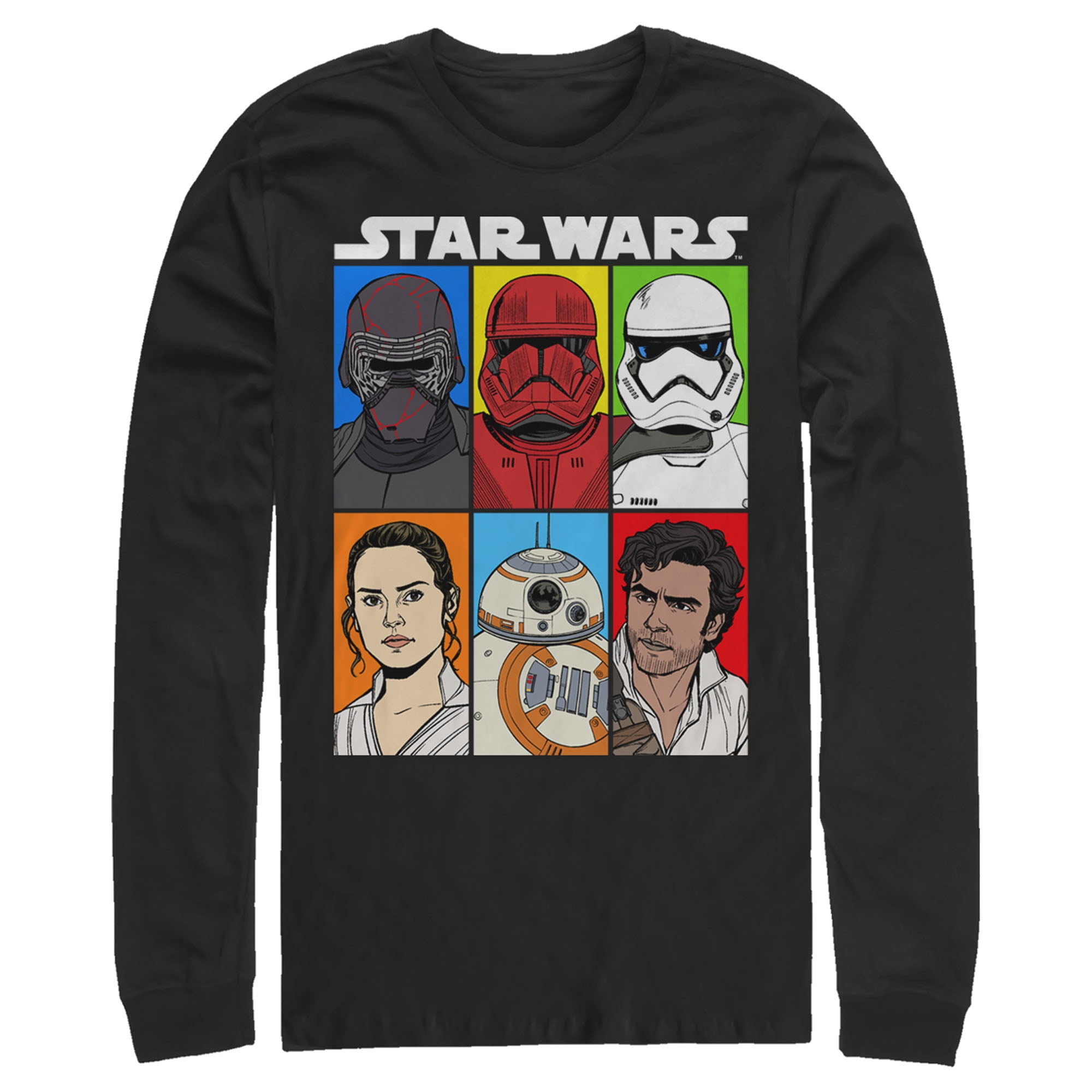 Men's Star Wars: The Rise of Skywalker Character Grid Long Sleeve