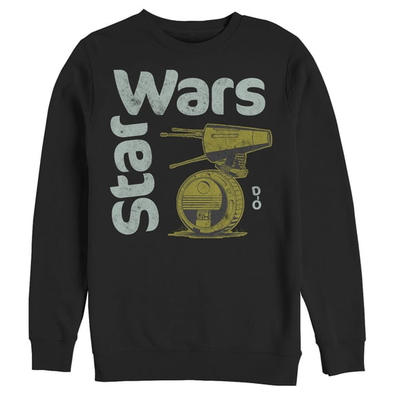 Men's Star Wars: The Rise of Skywalker D-0 Roll Sweatshirt Black Small
