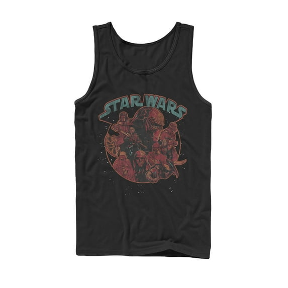 Men's Star Wars: The Rise of Skywalker Dark Side Stars Tank Top Black X Large