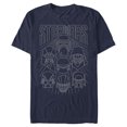 thumbnail image 1 of Men's Star Wars: The Rise of Skywalker Dark Side Streak  Graphic Tee Navy Blue Small, 1 of 4