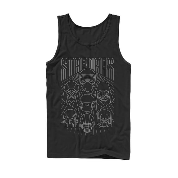Men's Star Wars: The Rise of Skywalker Dark Side Streak Tank Top Black X Large