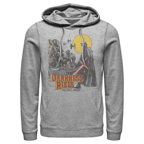 Men's Star Wars: The Rise of Skywalker Darkness Rises Pull Over Hoodie Athletic Heather Medium